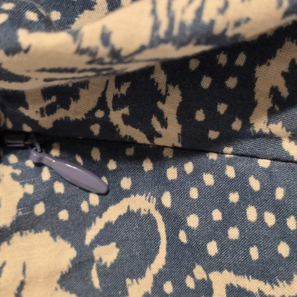 PAIGE Womens Blue and White Ruched Sailor Collar Blouse - Picture 5 of 8